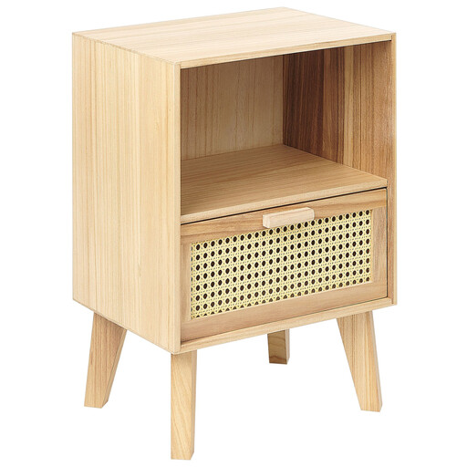Beliani SENEY Rattan Nightstand