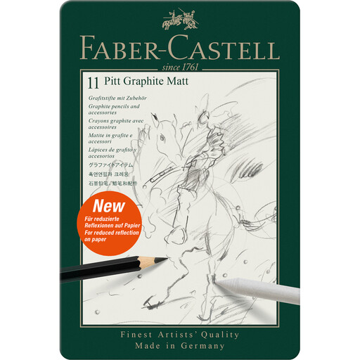Faber-Castell Pitt Graphite Matt coffret de 11 crayons
