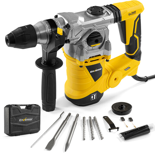Enventor Hammer Drill – 1500W Heavy Duty Electric Rotary Hammer