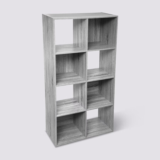 5five Wood Shelf Unit - Grey, 67.5 x 32 x 134 cm
