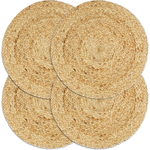 vidaXL Jute Placemats Set