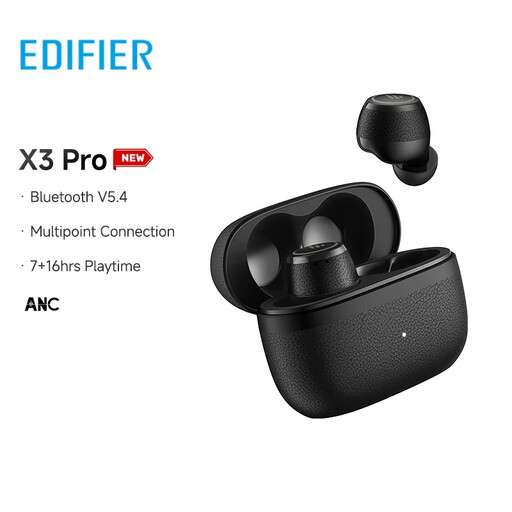 Edifier X3 Pro In-ear Bluetooth Handsfree Headphones with Sweatproof and Charging Case Black