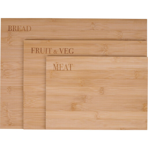 Alpina Bamboo Cutting Board Set - 3 stuks
