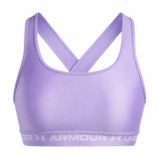 Under Armour Crossback Mid Women's Sports Bra in a salt purple colour.