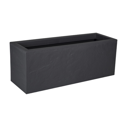 EDA VOLCANIA UP Planter Box Anthracite Grey With Water Retaining Zone Dimensions 79.5 x 29.5 x 29.5 cm - Volume 57 L