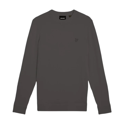Lyle & Scott 男士超细棉圆领套头衫 - Iron Gate 色