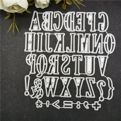 Alphabet Die Set – 26 Capital Letter Metal Cutting Dies