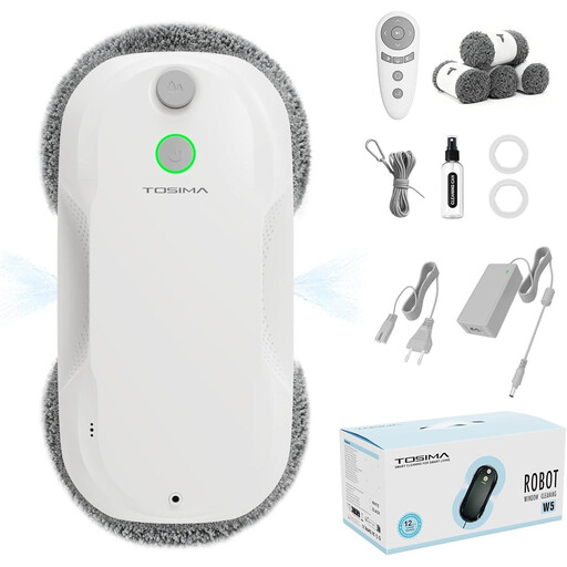Smart Suction window cleaning robot, 4 800–6 400 Pa, white