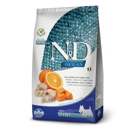 Farmina N&D Ocean Series Cod and Pumpkin Adult Small Dog Food 2.5 kg