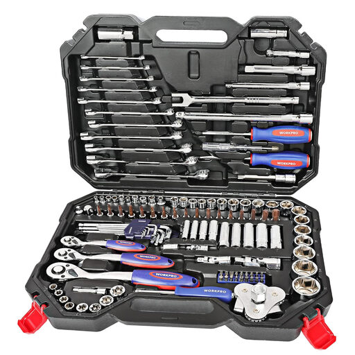 WORKPRO 123-Piece Drive Socket Set