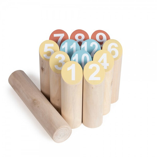 Finnish Skittles Wooden Lawn Game Set