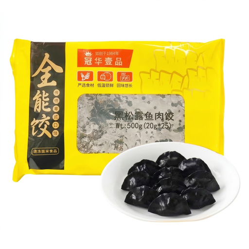 华味 (Huamei) 黑松露鱼肉饺 500g