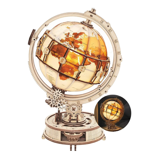 ROKR Luminous Globe 3D Wooden Puzzle