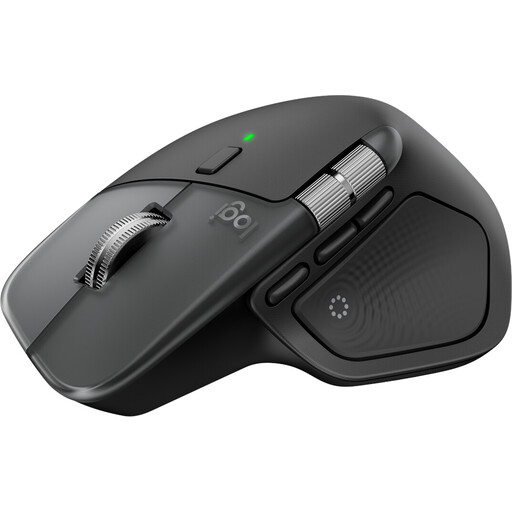 Logitech MX Master 4 for Mac, Ergonomic Bluetooth Mouse - Space Black