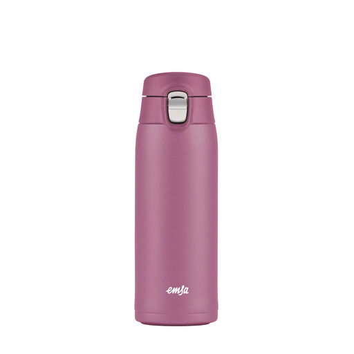 Emsa N21511 Travel Mug, Stainless Steel Insulated Cup | 0.4 Liters | Pink