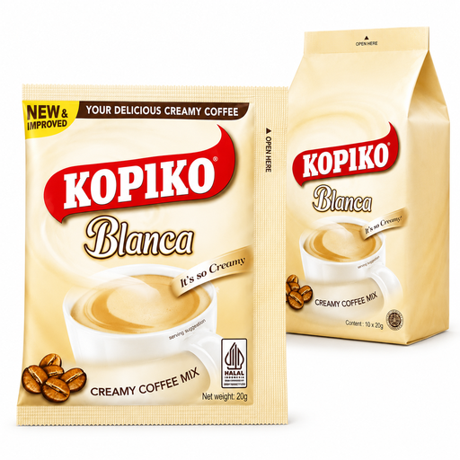 KOPIKO Blanca, préparation crémeuse au café en 10 sachets de 20 g
