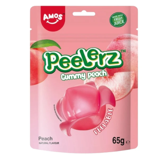 Amos Peelerz Gummy Peach 65g