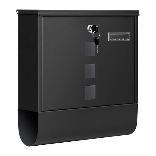 WOLTU Wall-Mounted Letterbox with Newspaper Tray