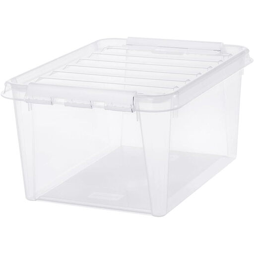SmartStore 31L Clear Storage Boxes with Lid, Set of 6