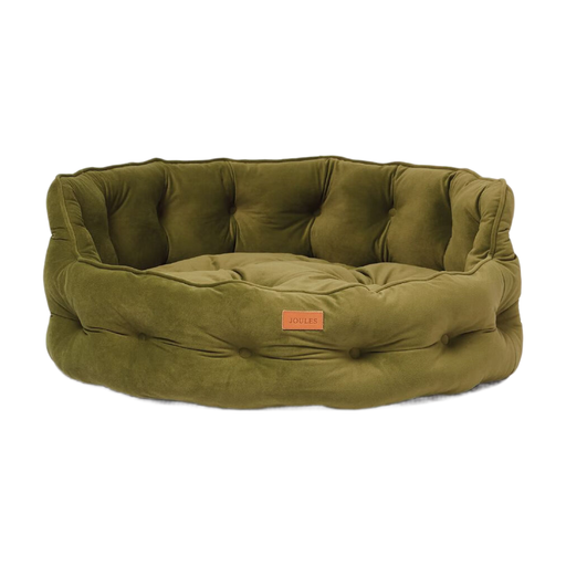 Rosewood x Joules Khaki Chesterfield Pet Bed