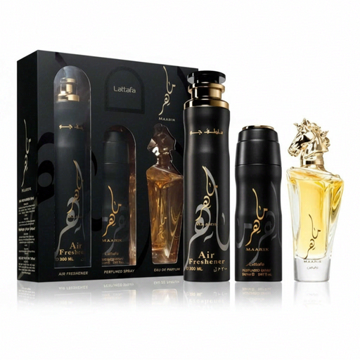 Lattafa Maahir Unisex 3-Piece Fragrance Gift Set