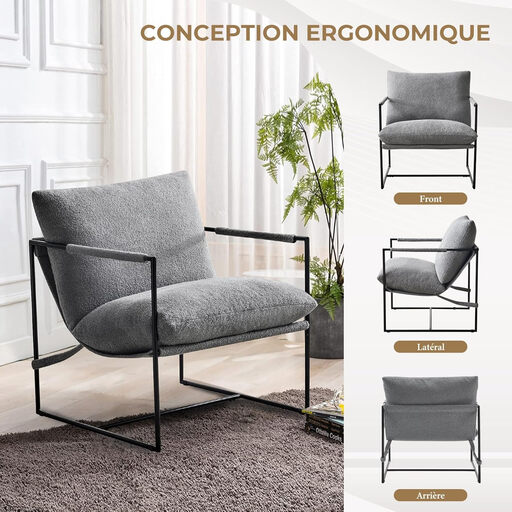 Ckaff Extra Large Sling Accent Chair
