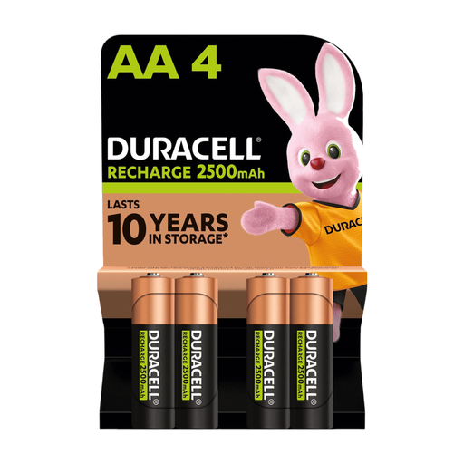 DURACELL Rechargeable AA Batteries 2500mAh