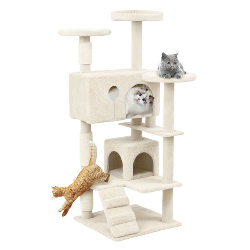 Grand arbre à chat stable, 49 × 49 × 130 cm