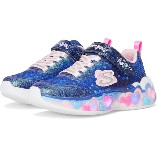 Skechers Eternal Heart Lights Sneakers in Navy Multi