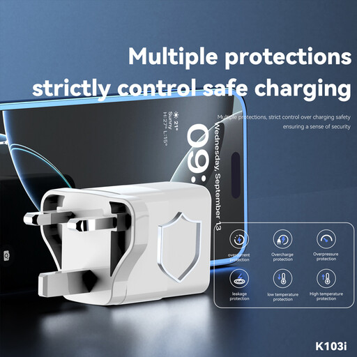 PAVAREAL K103i 22.5W white charger lightning set