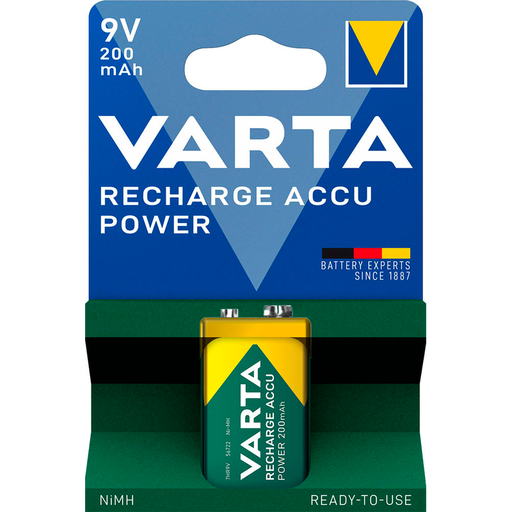 VARTA Akku NiMH, E-Block, HR22, 9V/200mAh Accu Power