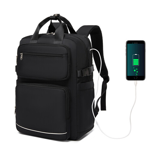 Sac à dos Kono noir pour ordinateur portable de 15,6 pouces