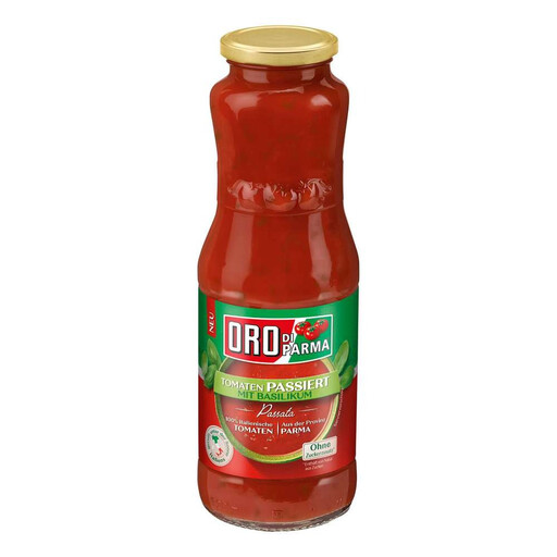 Oro di Parma Sieved Tomato Passata with Basil 700g