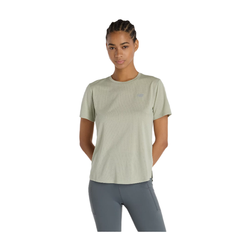 T-shirt de sport vert pour femme NEW BALANCE Athletics