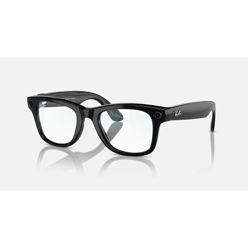 Ray-Ban Meta Wayfarer avec verres clairs et filtre anti-lumière bleue