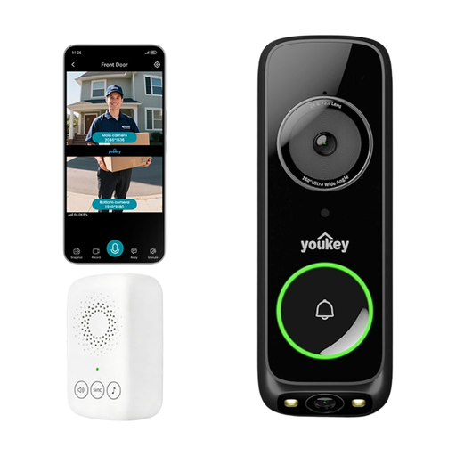UNIVIEW Youkey DB322 Dual-cam Wired Security Video Doorbell