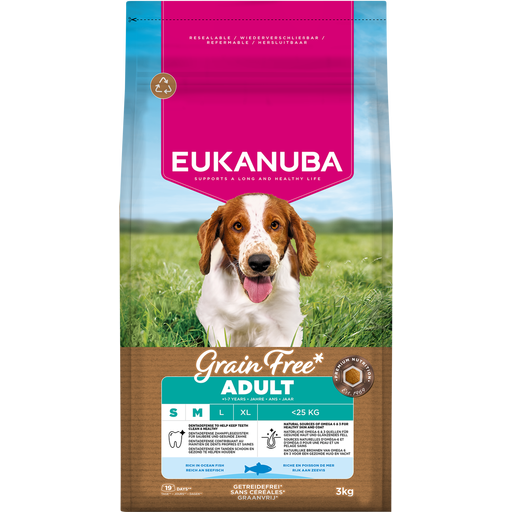 Eukanuba Grain Free Dog Adult Small/Medium Ocean Fish