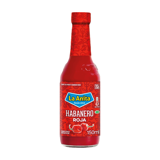 LA ANITA Mexican Habanero Pepper Sauce, Red 150 ml