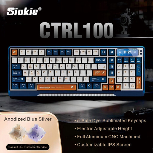 Siukie CTRL100 CNC Aluminum Mechanical Keyboard