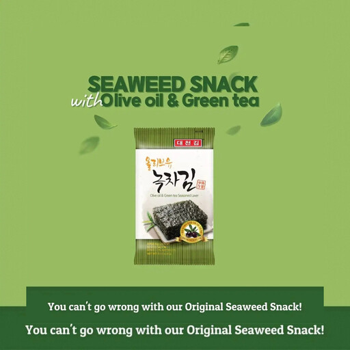 Daechun Olive Oil and Green Tea Seasoned Seaweed Dosirak