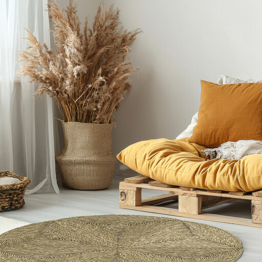 Likewise Rug Seagrass Star Round D: 90cm