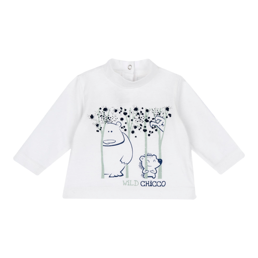 CHICCO ABBIGLIAMENTO T SHIRT LONG SLEEVE 86 NATURAL