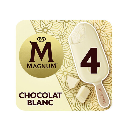 MAGNUM B?tonnet Glacé Vanille Chocolat Blanc