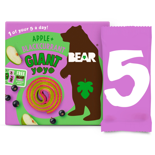 BEAR Apple & Blackcurrant Giant Fruit Yoyos