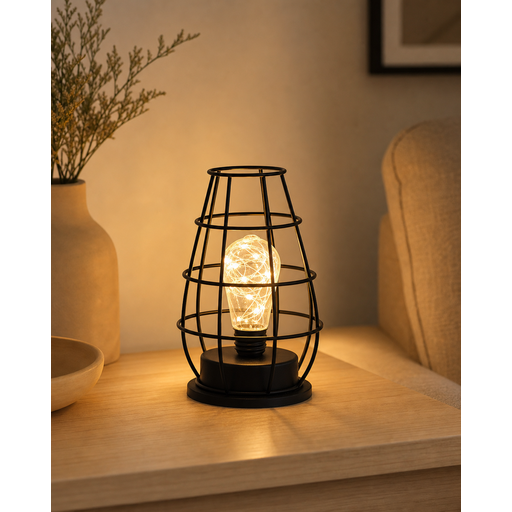 Mohheds Retro Wine Lantern Iron LED Night Light