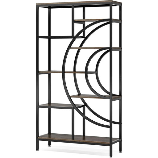 Tribesigns Geometric Bookcase 179cm Industrial Bookcase