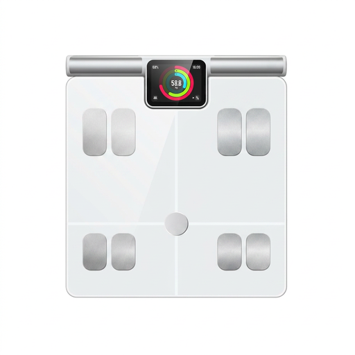 8-Electrode Smart Body Fat Scale with handle