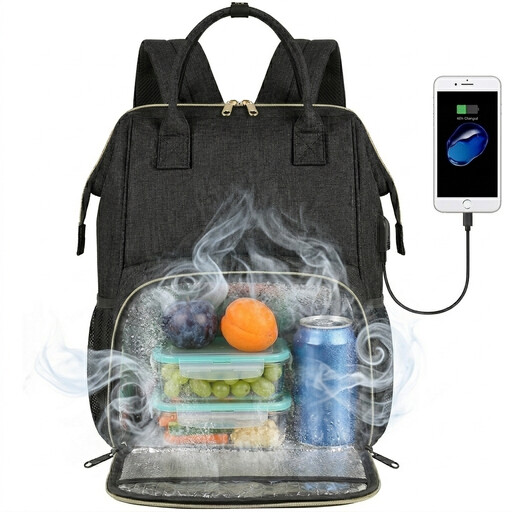 backpack cooler with laptop compartment MATEIN Leakproof Soft with a large main compartment for carrying gear BIKROD Lunch Backpack, Insulated Cooler