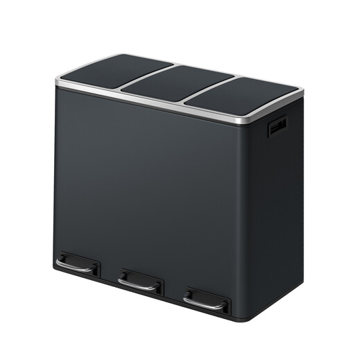 ochama Triple Compartment Recycling Bin, 3 x 18L