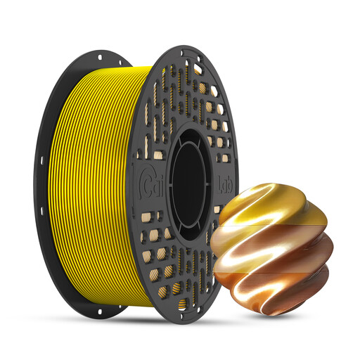 CAILAB 3D Printer Filament PLA Silk Tri-Color - Gold, Silver & Copper